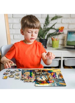 Webby Indian Tea Seller Jigsaw Puzzle For Kids, 108 Pieces  - Image 2