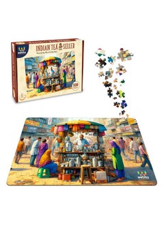 Webby Indian Tea Seller Jigsaw Puzzle For Kids, 108 Pieces  - Image 4