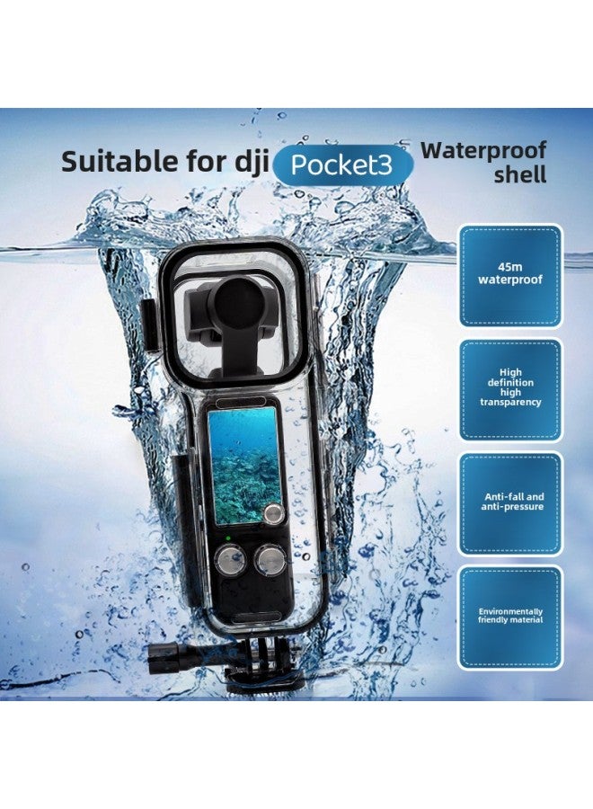 Applicable To Dajiang Pocket3 Waterproof Shell Filter Multifunctional Accessories Handheld Stabilizer Glass Protective Shell-Color:DJI Pocket 3 Waterproof Shell Diving Red Pink Purple  - Image 2