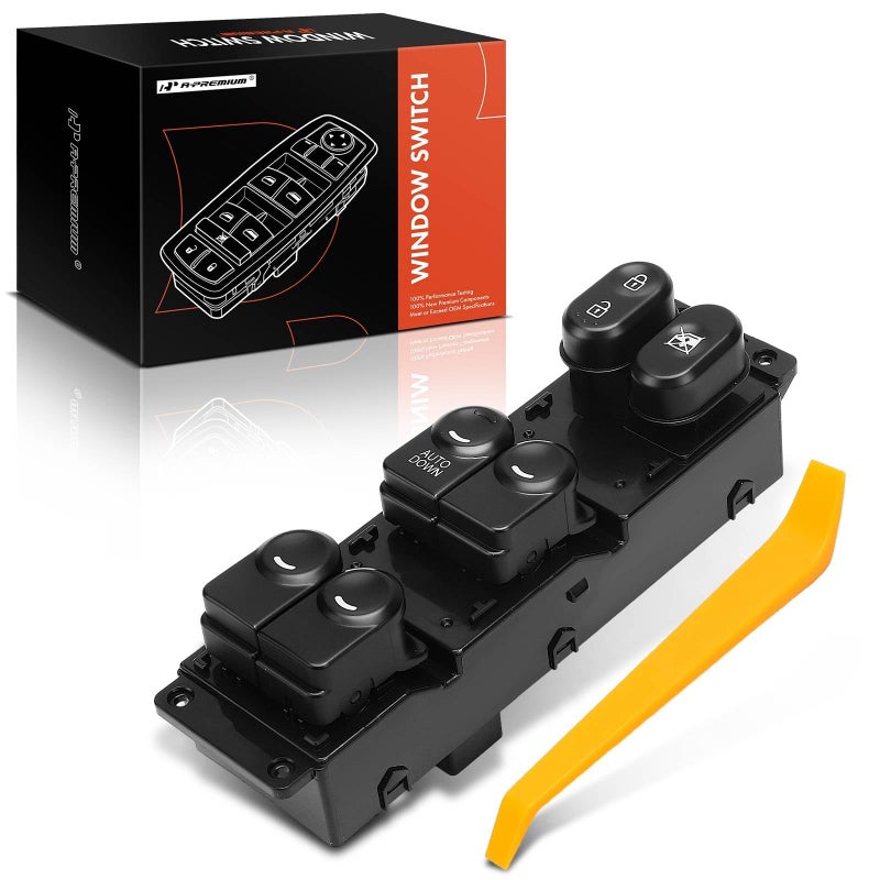 APremium Front Left Driver Side Master Power Window Switch Compatible with Hyundai Accent 2014 2015 2016 2017 Replace 935701R111