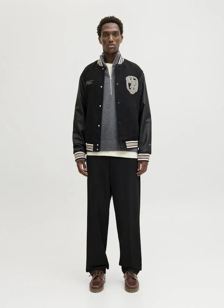 JACK & JONES Casual Regular Fit Half Zip Sweatshirt