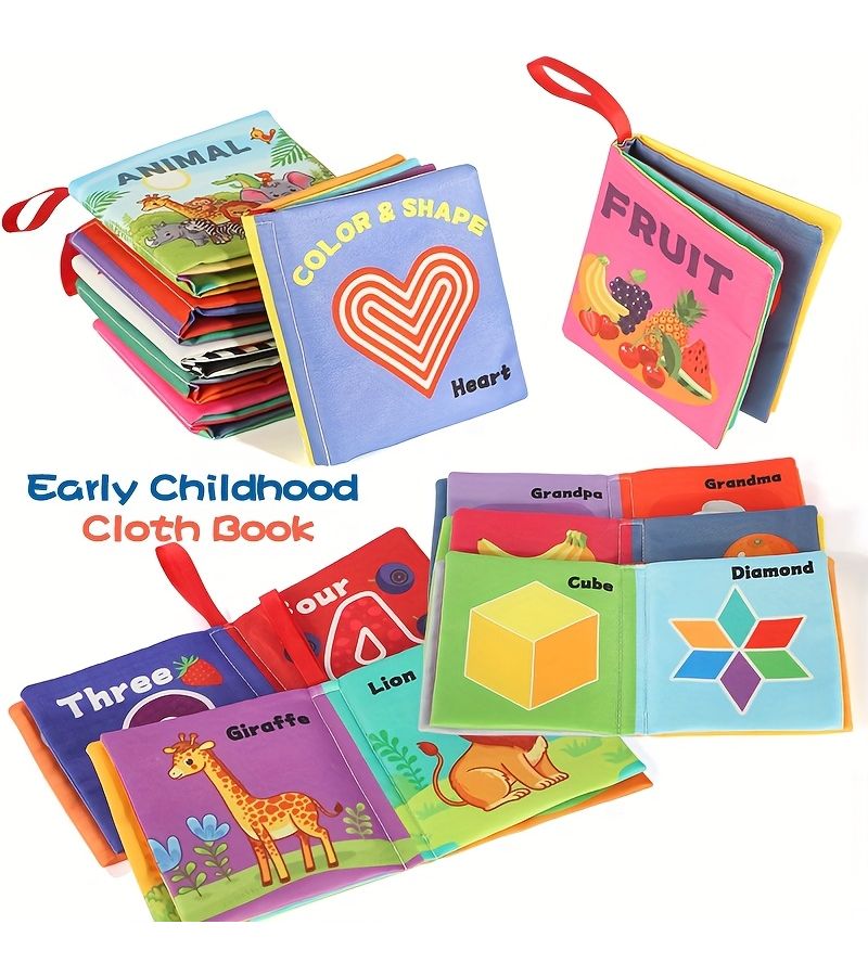 High Value Multi Themed Small Picture Books Enhance Babies Tactile Cognition And Color Recognition Abilities Visual Washable Durable Holiday Gifts Early Childhood Education Toys - Image 4