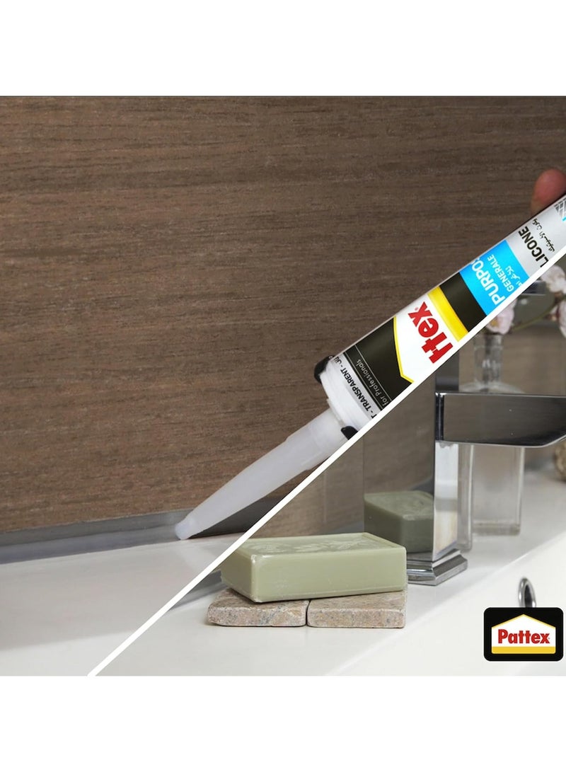 Pattex SL212 General Purpose Silicone Sealant - 280ml for Indoor & Outdoor Use , White - Image 4