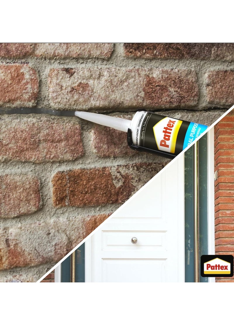 Pattex SL212 General Purpose Silicone Sealant - 280ml for Indoor & Outdoor Use , White - Image 5