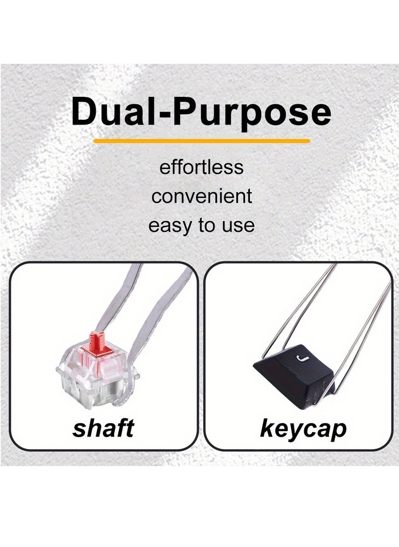 Generic - 2pcs Keycap Puller Universal Keyboard for Key Cap Puller for Mechanical Keyboard Keycaps Keys Remover Fixing 2 in 1 Use Keycap Remover Kit Tool Plastic Metal Switch - Image 1