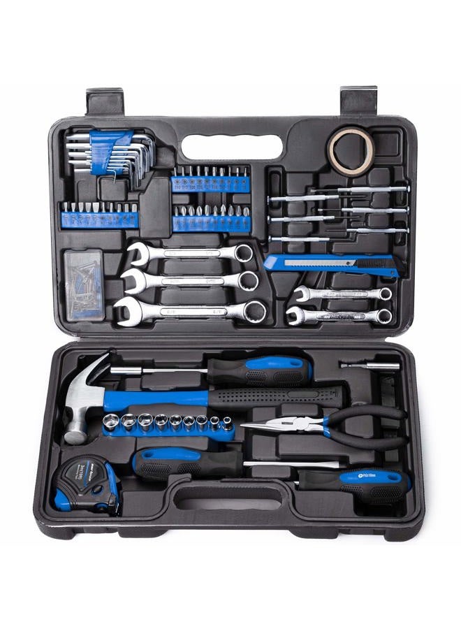 CARTMAN 148Piece Tool Set General Household Hand Tool Kit with Plastic Toolbox Storage Case Blue - Image 2