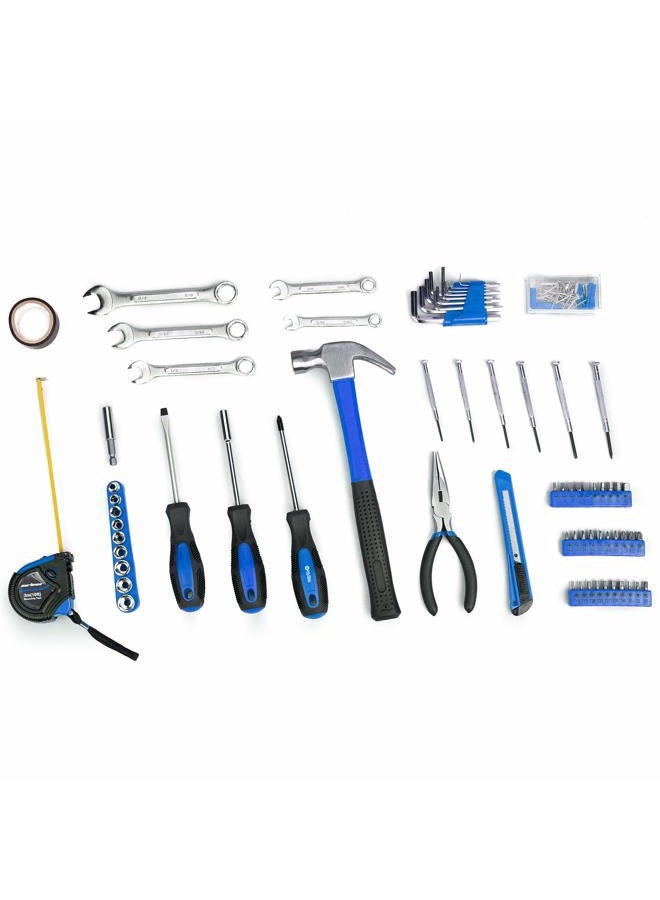 CARTMAN 148Piece Tool Set General Household Hand Tool Kit with Plastic Toolbox Storage Case Blue - Image 3
