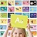 Dotimo kids Dotimo Alphabet Picture Mnemonic Cards 26 Uppercase Lowercase Letter Learning Cards for Kids Letter Cognition ABC Montessori Early Learning Tool for Toddlers Classroom Home Activity - Image 2