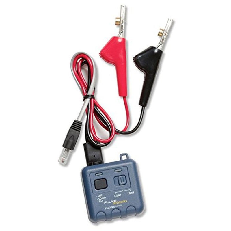 Fluke Networks 26200900 Pro3000 Tone Generator with ABN Clips and RJ11 Plug - Image 2