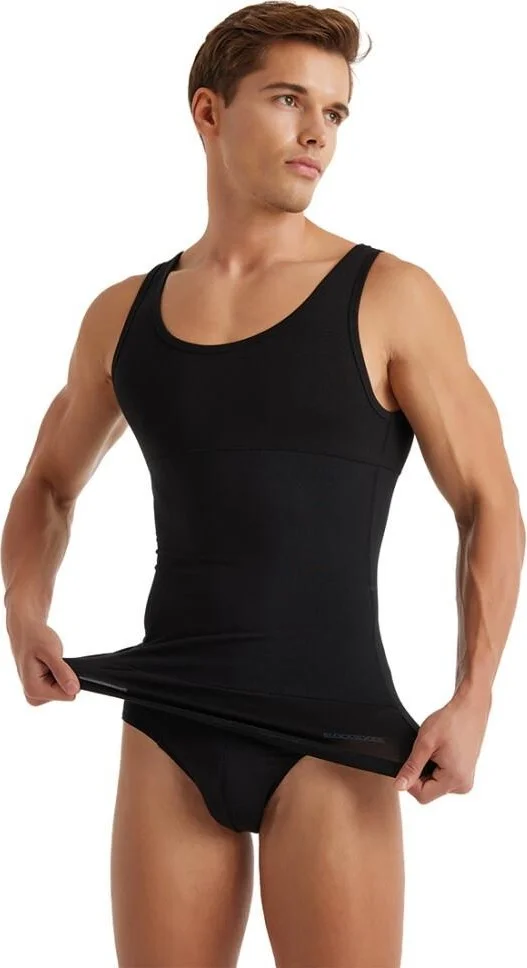 بلاك سباد Men's Corset Black Undershirt C9T0N2O9