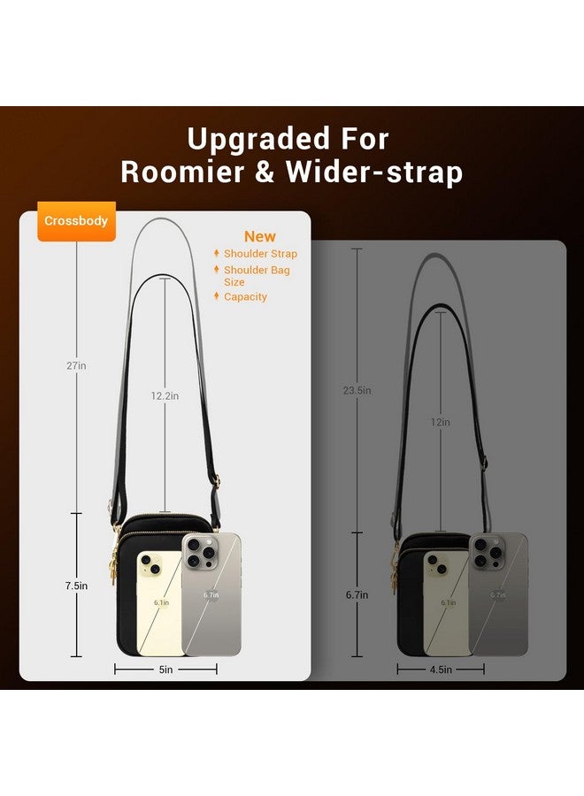 YINHEXI Small Crossbody Bags For Women Trendy Crossbody Cell Phone Shoulder Bags Purses For Women With Adjustable Strap (Black)  - Image 3