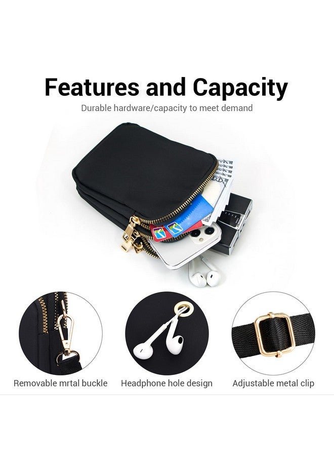 YINHEXI Small Crossbody Bags For Women Trendy Crossbody Cell Phone Shoulder Bags Purses For Women With Adjustable Strap (Black)  - Image 5