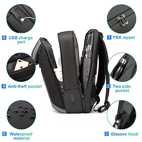 BANGE Smart Business Laptop Backpack Waterproof can fit 15.6-17.3 Inch Laptop with 3.0 USB charging port for men and women - Image 3