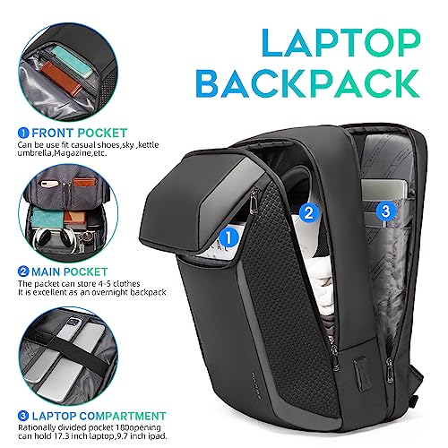 BANGE Smart Business Laptop Backpack Waterproof can fit 15.6-17.3 Inch Laptop with 3.0 USB charging port for men and women - Image 2