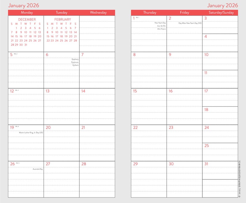 Graphique 2 Year Pocket Planner | 29 Month Organizer, Aug. 2025 â€“ Dec. 2027 | Monthly Calendar & Notes Spreads | Marked Holidays | Peanuts: Happiness Is | 3.75â€ x 6" - Image 2