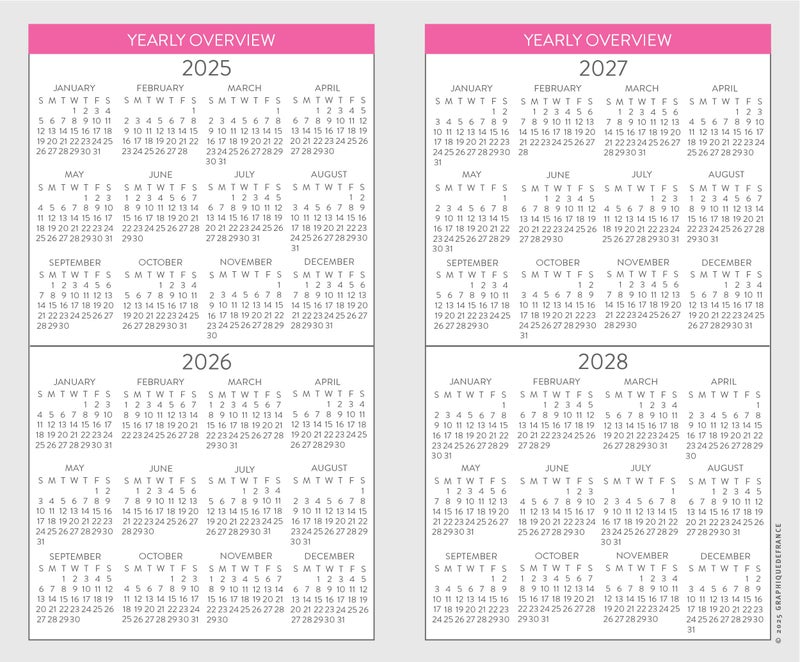 Graphique 2 Year Pocket Planner | 29 Month Organizer, Aug. 2025 â€“ Dec. 2027 | Monthly Calendar & Notes Spreads | Marked Holidays | Peanuts: Happiness Is | 3.75â€ x 6" - Image 3