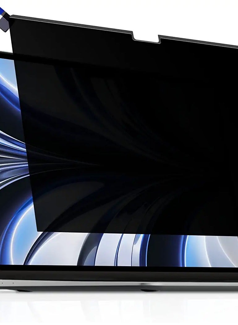 واقي شاشة الخصوصية لجهاز MacBook Pro مقاس 13 بوصة (2016-2020، M1) وMacBook Air مقاس 13 بوصة (2018-2020، M1)، فلتر خصوصية مغناطيسي قابل للإزالة ومضاد للتوهج، واقي شاشة مضاد للضوء الأزرق - أسود - Image 1