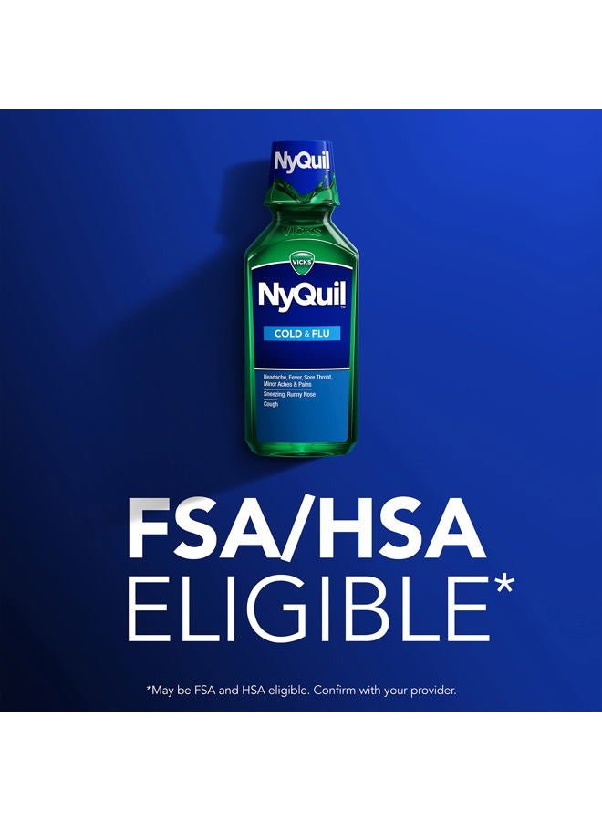 Vicks فيك نايت كويل للسعال والبرد والإنفلونزا، سائل أصلي، 2x12 أونصة سائلة - Image 5