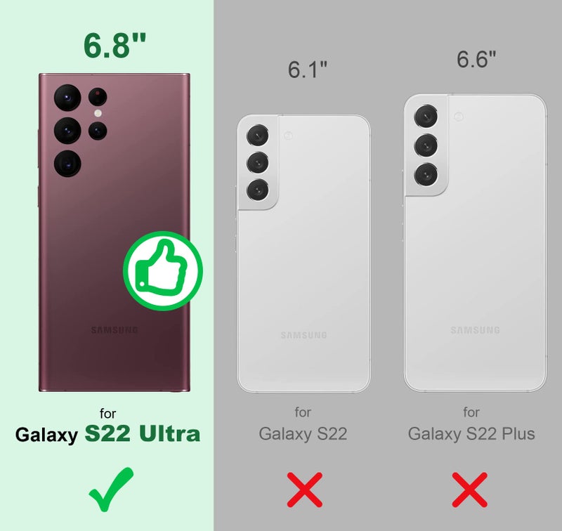 Silverback for Samsung Galaxy S22 Ultra Case, Moving Liquid Holographic Sparkle Glitter Case with Kickstand, Girls Women Bling Diamond Ring Slim Protective Case for Galaxy S22 Ultra 5G, Purple - Image 2