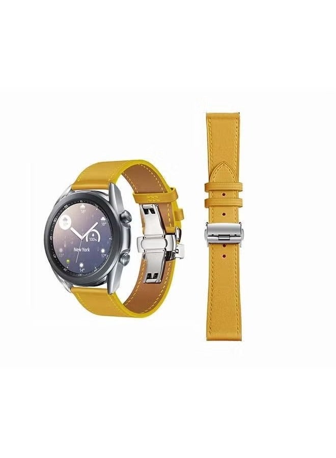 vesus Replacement Band For Samsung Galaxy Watch3 Jaune Amber