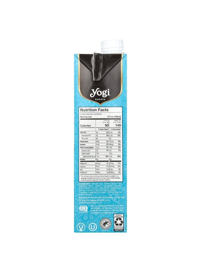 Yogi Tea Yogi Tea, Barista, Organic Chai Latte, Black Tea Concentrate, Light, 32 fl oz (946 ml)  - Image 2