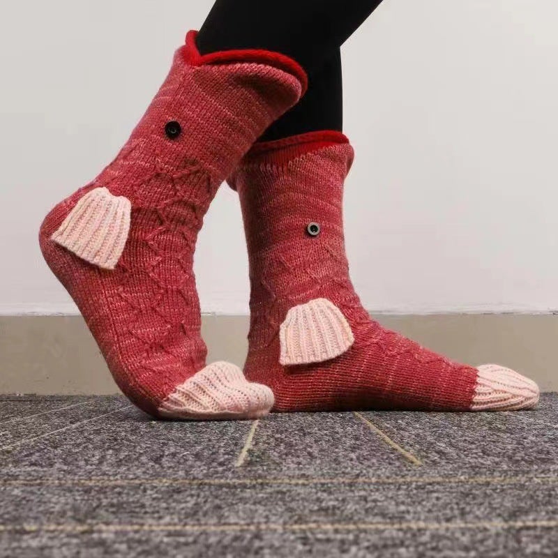 Knit Crocodile Socks  Knitted Crocodile Socks Knitted Creative Mid-Calf Animal Socks - Image 5