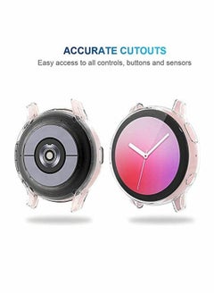 Y&D Screen Protector Case For Samsung Galaxy Watch Active 2, Soft TPU Bumper Full Around Anti-Scratch Flexible Clear Cover 44 Mm ( 2 Pack )  - Image 4