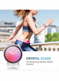 Y&D Screen Protector Case For Samsung Galaxy Watch Active 2, Soft TPU Bumper Full Around Anti-Scratch Flexible Clear Cover 44 Mm ( 2 Pack )  - Image 2
