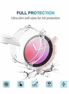 Y&D Screen Protector Case For Samsung Galaxy Watch Active 2, Soft TPU Bumper Full Around Anti-Scratch Flexible Clear Cover 44 Mm ( 2 Pack )  - Image 3