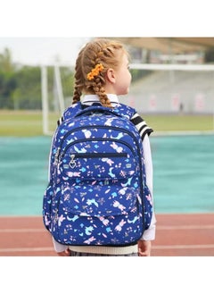 SamoDani School Backpack for Girls, Animals Design, Large Size, Multiple Pockets, for Colleges, Elementary, Primary Schools, Grade 1-10 and Teenagers  - Image 3
