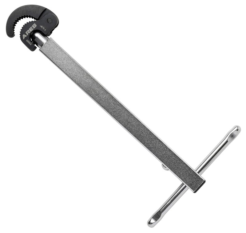 ARES 33001-11-Inch to 16-Inch Telescopic Basin Wrench with Adjustable 1 3/8-Inch Jaw - Basin Wrenches Increase Access in Tight Spaces - Image 1