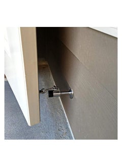 Y&D Heavy Duty Door Stopper with Hook, Stainless Steel Doorstop Wall Mounted Rubber Buffer Stop Heavyweight Hooked Attachment for Home & Office Use  - Image 3