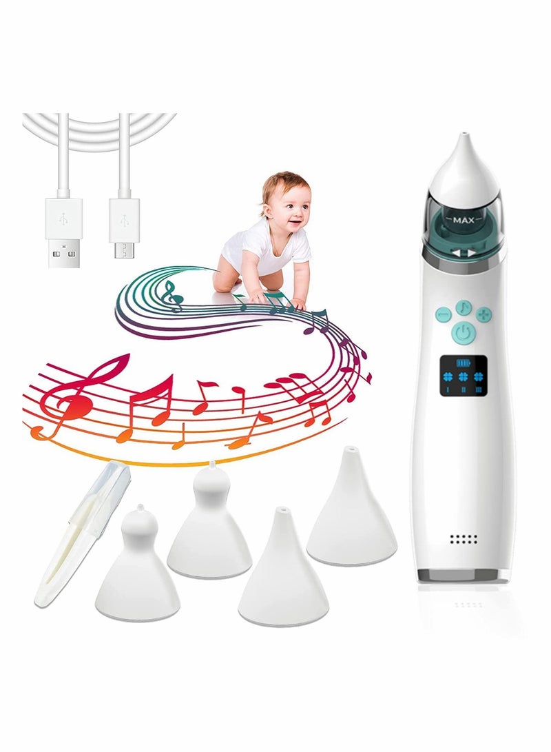 Baby Rechargeable Portable Electric Nasal Aspirator With 4 Silicone Nose Tips 3 Levels Of Music Soothing Functions - Image 1