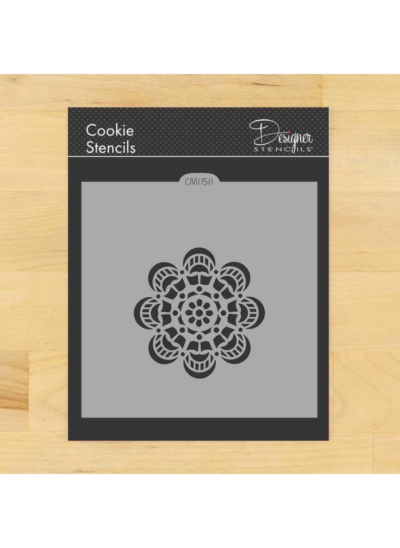 Designer Stencils - Mandala #1 Cookie and Craft Stencil CM058 by Designer Stencils - Image 1