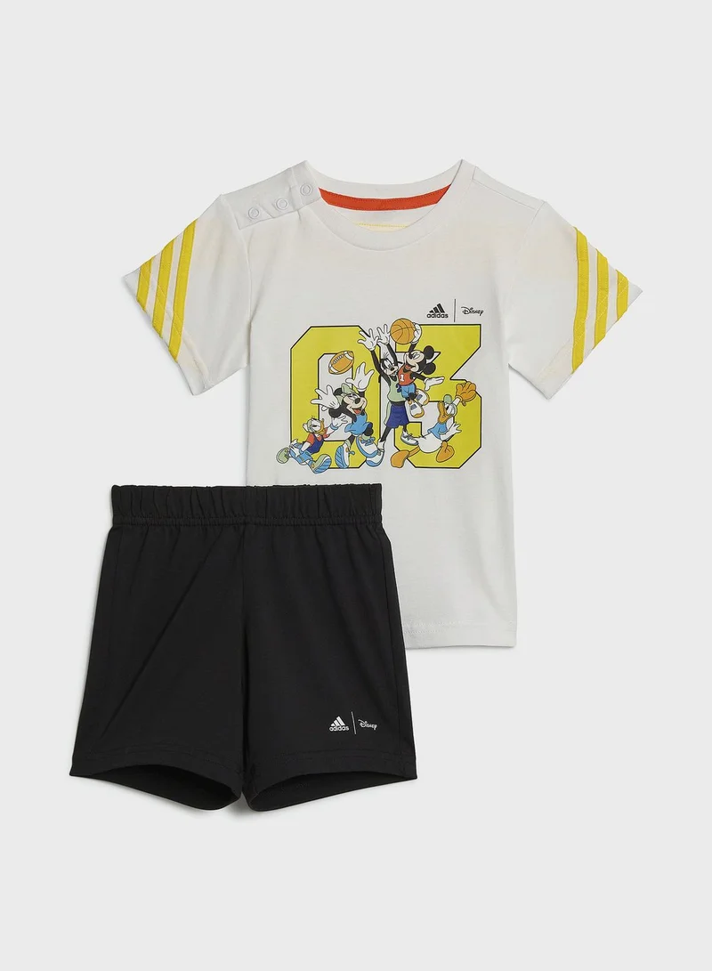adidas طقم (تيشيرت + شورت)