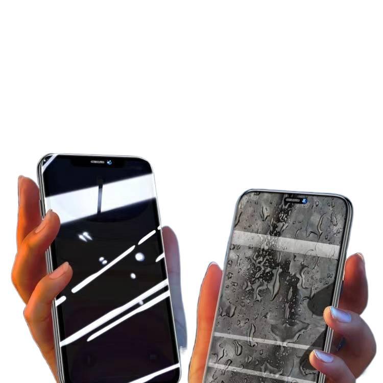 SK غطاء هاتف بGlass لـ iPhone 12 Pro Max مع فيلم ألماس كامل الشاشة ووضوح عالي مع حجب الضوء الأزرق مع تغطية كاملة للحواف باللون Purple Blue Light باللون الأزرق باللون البنفسجي - Image 2