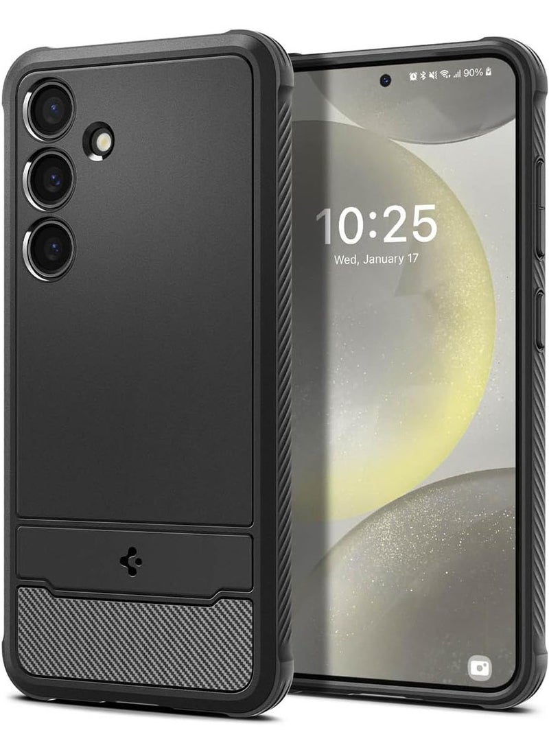 Spigen Rugged Armor for Samsung Galaxy S24 case cover (2024) - Matte Black  - Image 1