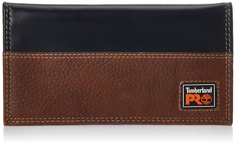 Timberland PRO Men's Rfid Leather Long Bifold Rodeo Wallet With Rfid, Teak, One Size - Image 1