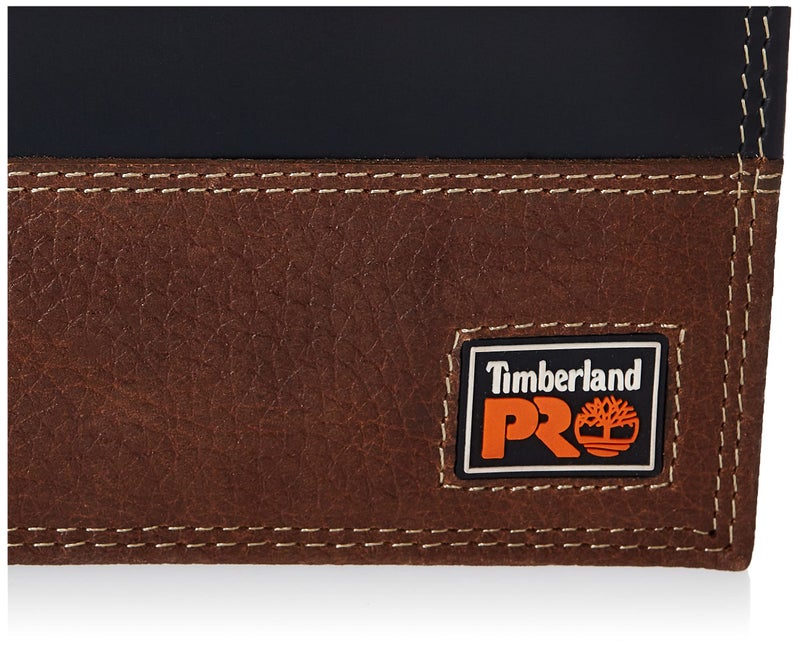 Timberland PRO Men's Rfid Leather Long Bifold Rodeo Wallet With Rfid, Teak, One Size - Image 3