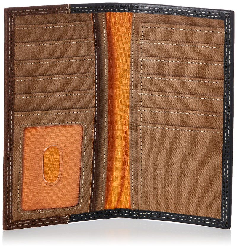 Timberland PRO Men's Rfid Leather Long Bifold Rodeo Wallet With Rfid, Teak, One Size - Image 4