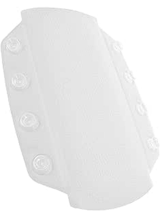 Medium White Bath Tub Headrest Pillow with Suction Cups for Neck and Back Support - Image 1