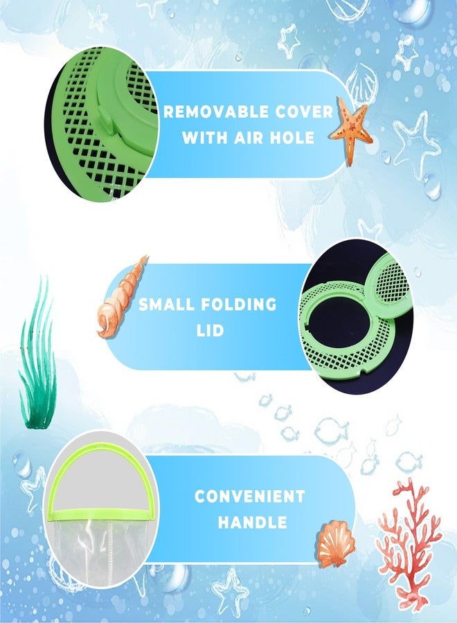 MHLLGN Foldable Small Aquarium, Portable Fish Tank, Fish Transport Container, Plasitc Fish Bowl, Beginner Tank, Great Concept for Catching and Release Critters, Beach, Pool and Lake - Image 4