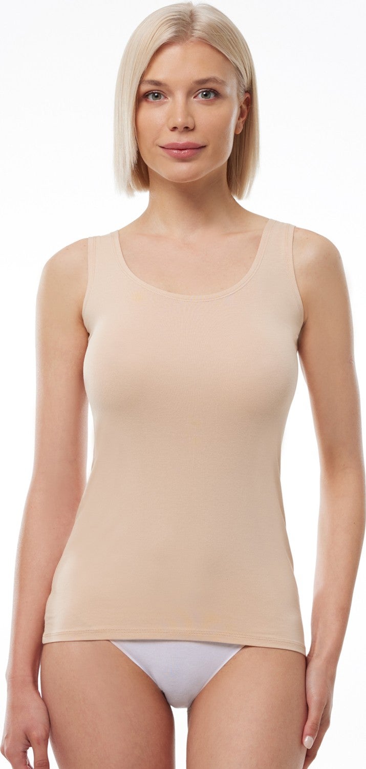 Malabadi Women's Skin Thin Edge Non-Trace Modal Undershirt 193  - Image 1