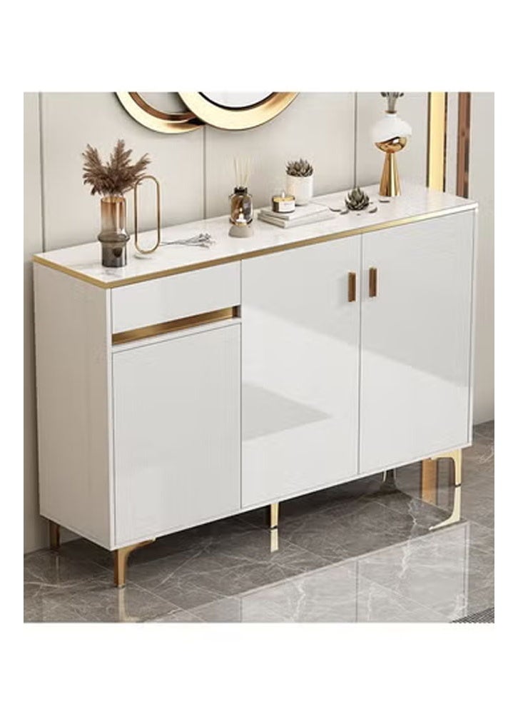 كيكي خزانة أحذية فاخرة متعددة الوظائف مع أدراج تخزين للمدخل بطول 120 سم - Image 1