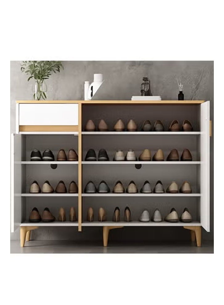 كيكي خزانة أحذية فاخرة متعددة الوظائف مع أدراج تخزين للمدخل بطول 120 سم - Image 4