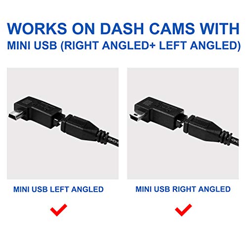 NUNET مجموعة توصيل NUNET بطول 15 قدم MicroUSB و MiniUSB مع فيوز Mini/LP Mini/ATO/Micro2، محولات Micro إلى Mini/Type-C، نظام حماية من استنزاف البطارية، سلك بطول 15 قدم لكاميرات داش - Image 3