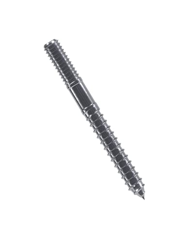 Hillman Group Hanger Bolt, Hurricane Hardware, 25 Pieces, Rust-Resistant, Durable, Headless Fasteners, (1/4" x 2 1/2") Stainless Steel (707316) - Image 1