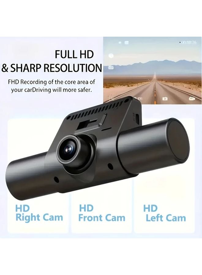 4 Camera 1080P HD Night Vision Car Dash Cam Front Left Right Rear With 32G Card Car Charger - Image 3