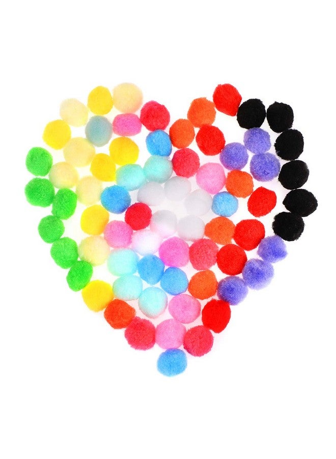 UEETEK 160Pcs Cat Toys Assorted Color Soft Cat Toy Balls Kitten Toys Pompon Balls (Mix Color) - Image 1