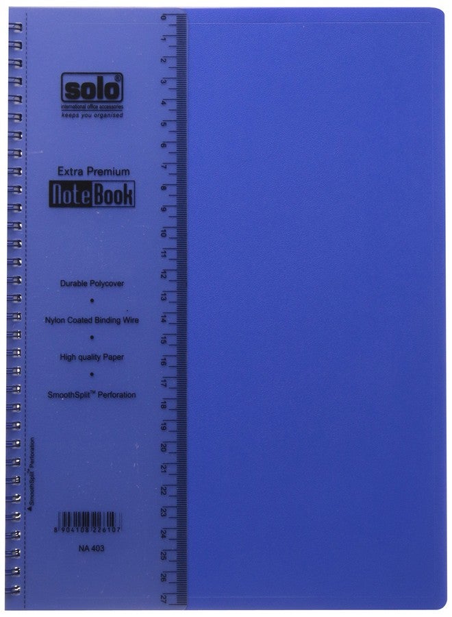 سولو دفتر ملاحظات SOLO المميز - مسطر، 28 × 21.5 سم، 160 صفحة، ورق كتابة ناعم | مثالي للاستخدام المكتبي والمدرسي والشخصي - Image 1